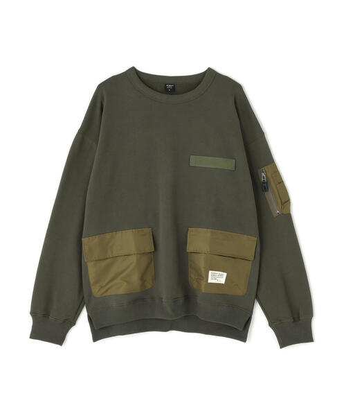 AVIREX(アヴィレックス)の「《WEB&DEPOT限定》TACTICAL CREWNECK SWEAT / タクティカル クルーネックスウェット / AVIREX / アヴィレックス(スウェット・メンズ・ブラック/その他17/ブラック系その他/ダークグリーン系・M/XL/2XL/L)」の22枚目の写真