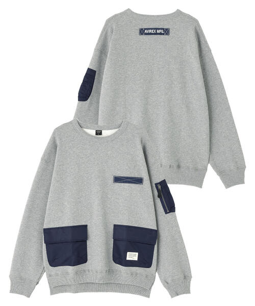 AVIREX(アヴィレックス)の「《WEB&DEPOT限定》TACTICAL CREWNECK SWEAT / タクティカル クルーネックスウェット / AVIREX / アヴィレックス(スウェット・メンズ・ブラック/その他17/ブラック系その他/ダークグリーン系・M/XL/2XL/L)」の17枚目の写真