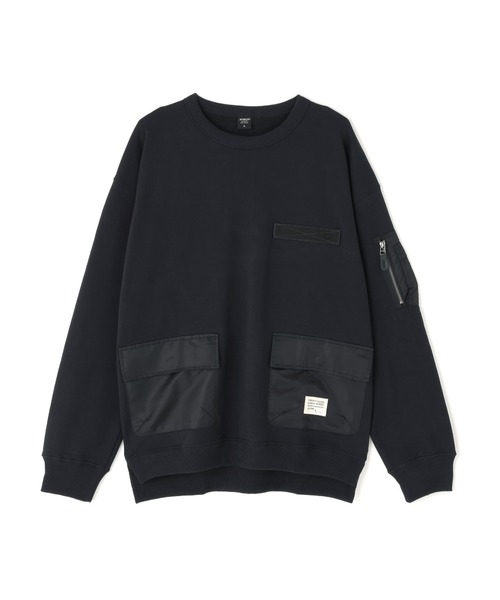 AVIREX(アヴィレックス)の「《WEB&DEPOT限定》TACTICAL CREWNECK SWEAT / タクティカル クルーネックスウェット / AVIREX / アヴィレックス(スウェット・メンズ・ブラック/その他17/ブラック系その他/ダークグリーン系・M/XL/2XL/L)」の5枚目の写真