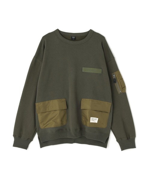 AVIREX(アヴィレックス)の「《WEB&DEPOT限定》TACTICAL CREWNECK SWEAT / タクティカル クルーネックスウェット / AVIREX / アヴィレックス(スウェット・メンズ・ブラック/その他17/ブラック系その他/ダークグリーン系・M/XL/2XL/L)」の14枚目の写真