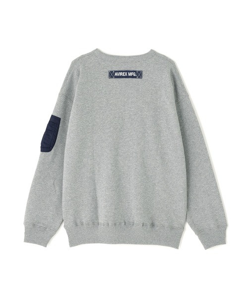 AVIREX(アヴィレックス)の「《WEB&DEPOT限定》TACTICAL CREWNECK SWEAT / タクティカル クルーネックスウェット / AVIREX / アヴィレックス(スウェット・メンズ・ブラック/その他17/ブラック系その他/ダークグリーン系・M/XL/2XL/L)」の9枚目の写真
