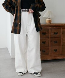 DISCOAT（ディスコート）の「【ユニセックス】撥水加工ホワイトデニムパンツ（デニムパンツ・レディース）」