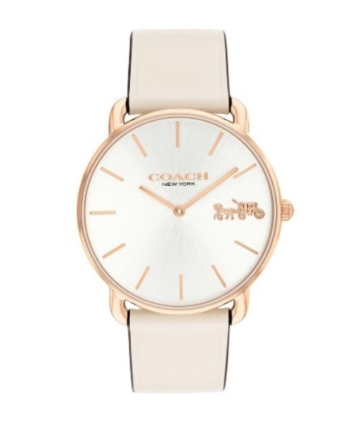 COACH(コーチ)の「【COACH】 コーチ ELLIOT レディース ウォッチ(アナログ腕時計・レディース・シルバー/ブラック/ピンクゴールド/ゴールド系その他/ホワイト・FREE)」の2枚目の写真