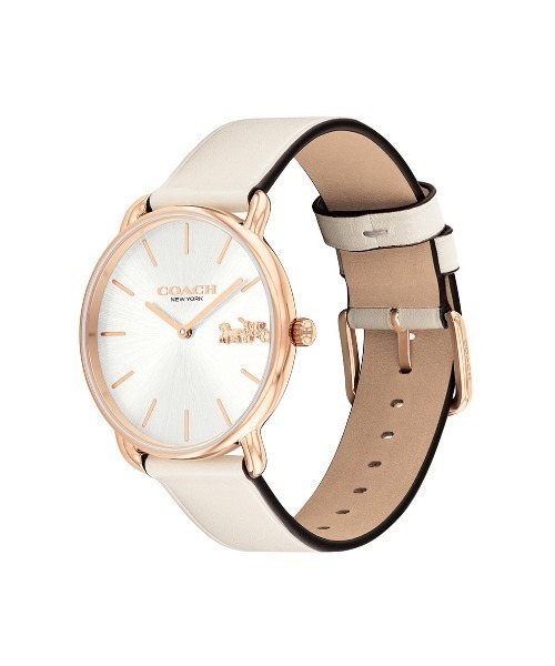 COACH(コーチ)の「【COACH】 コーチ ELLIOT レディース ウォッチ(アナログ腕時計・レディース・シルバー/ブラック/ピンクゴールド/ゴールド系その他/ホワイト・FREE)」の6枚目の写真