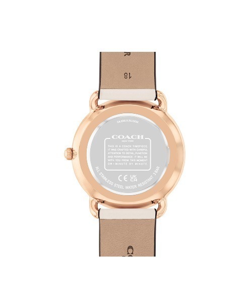 COACH(コーチ)の「【COACH】 コーチ ELLIOT レディース ウォッチ(アナログ腕時計・レディース・シルバー/ブラック/ピンクゴールド/ゴールド系その他/ホワイト・FREE)」の7枚目の写真