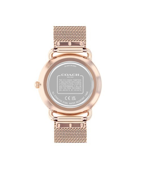 COACH(コーチ)の「【COACH】 コーチ ELLIOT レディース ウォッチ(アナログ腕時計・レディース・シルバー/ブラック/ピンクゴールド/ゴールド系その他/ホワイト・FREE)」の15枚目の写真