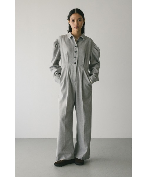 セール】メランジショルダータックロンパース（つなぎ/オールインワン