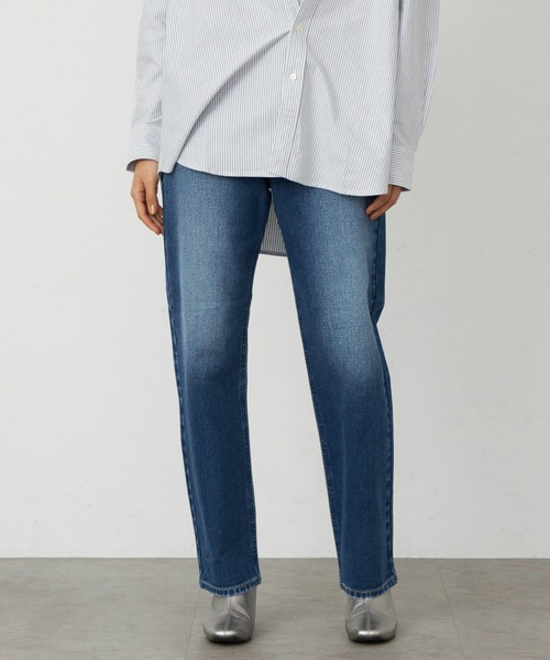 Lee（リー）の「リニューアル Lee BABE ストレッチ/ストレートデニムパンツ 【豊富なサイズ展開XXS-4L】（デニムパンツ・レディース・インディゴブルー/ライトインディゴブルー/ブルー・XX-SMALL/X-SMALL/SMALL/MEDIUM/X-LARGE/3L/LARGE/4L）」の8枚目の写真