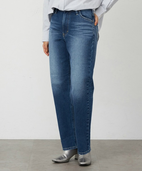 Lee（リー）の「リニューアル Lee BABE ストレッチ/ストレートデニムパンツ 【豊富なサイズ展開XXS-4L】（デニムパンツ・レディース・インディゴブルー/ライトインディゴブルー/ブルー・XX-SMALL/X-SMALL/SMALL/MEDIUM/X-LARGE/3L/LARGE/4L）」の10枚目の写真