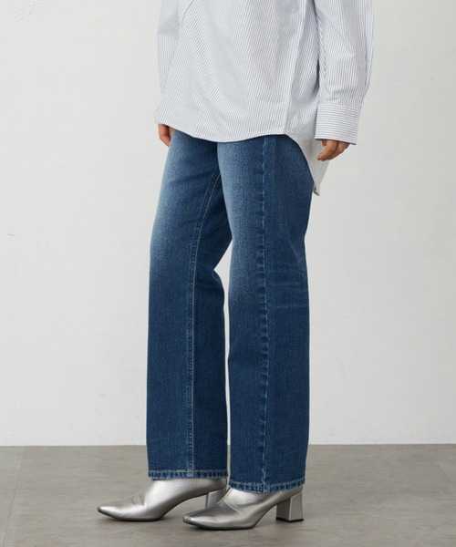 Lee（リー）の「リニューアル Lee BABE ストレッチ/ストレートデニムパンツ 【豊富なサイズ展開XXS-4L】（デニムパンツ・レディース・インディゴブルー/ライトインディゴブルー/ブルー・XX-SMALL/X-SMALL/SMALL/MEDIUM/X-LARGE/3L/LARGE/4L）」の11枚目の写真