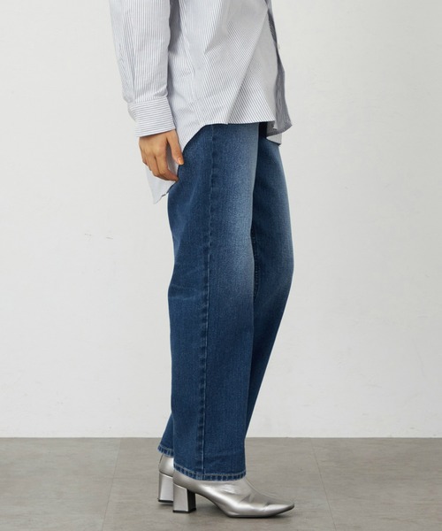 Lee（リー）の「リニューアル Lee BABE ストレッチ/ストレートデニムパンツ 【豊富なサイズ展開XXS-4L】（デニムパンツ・レディース・インディゴブルー/ライトインディゴブルー/ブルー・XX-SMALL/X-SMALL/SMALL/MEDIUM/X-LARGE/3L/LARGE/4L）」の12枚目の写真