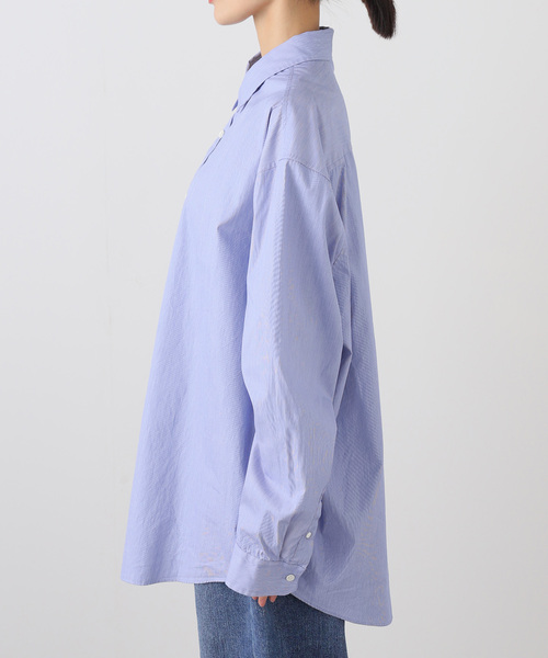 JOURNAL STANDARD LUXE(ジャーナルスタンダード ラックス)の「ハイカウントタイプライターPlainシャツ(シャツ/ブラウス・レディース・ブルー系その他/ホワイト/ブルー・FREE)」の13枚目の写真