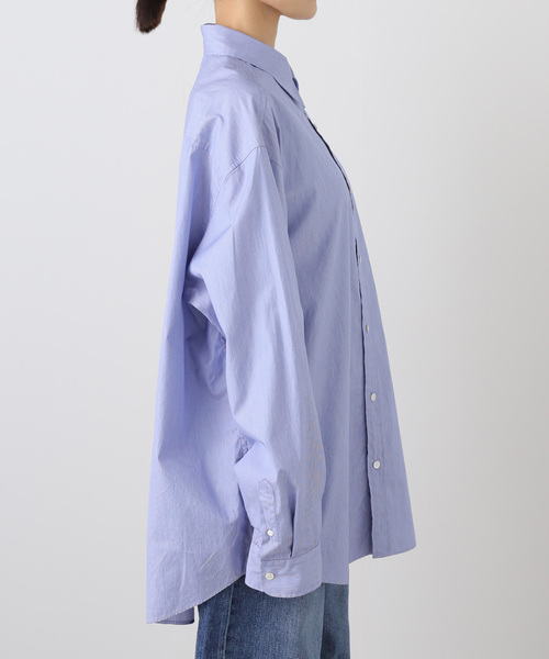 JOURNAL STANDARD LUXE(ジャーナルスタンダード ラックス)の「ハイカウントタイプライターPlainシャツ(シャツ/ブラウス・レディース・ブルー系その他/ホワイト/ブルー・FREE)」の15枚目の写真
