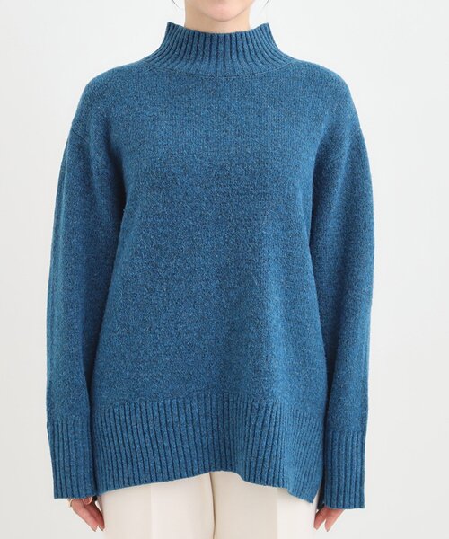 セール】【S-LL】ゆるシルエットな メランジタートルニット（ニット