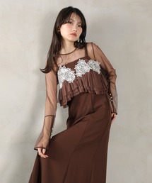 Kana パーティードレス　ブラウン Kana｜カナのドレス（ブラウン/茶色系）通販 - ZOZOTOWN