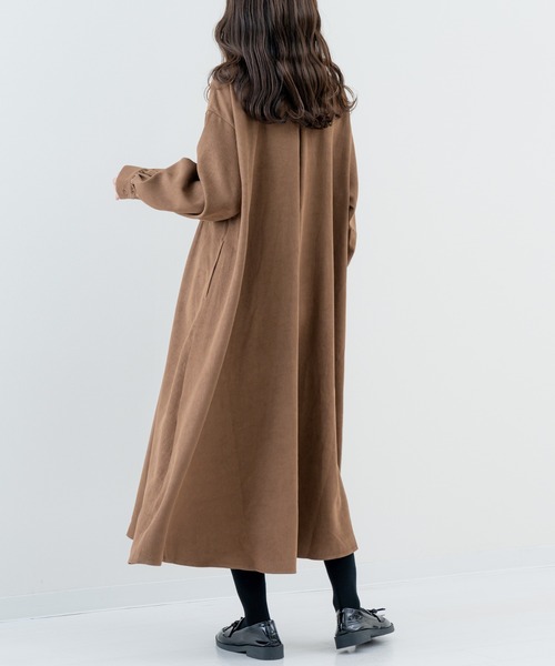 refinedworks(リファインドワークス)の「【refinedworks】上品な タックデザイン が映える きれいめワンピース(ワンピース・レディース・ブラウン/ブラック・FREE)」の5枚目の写真