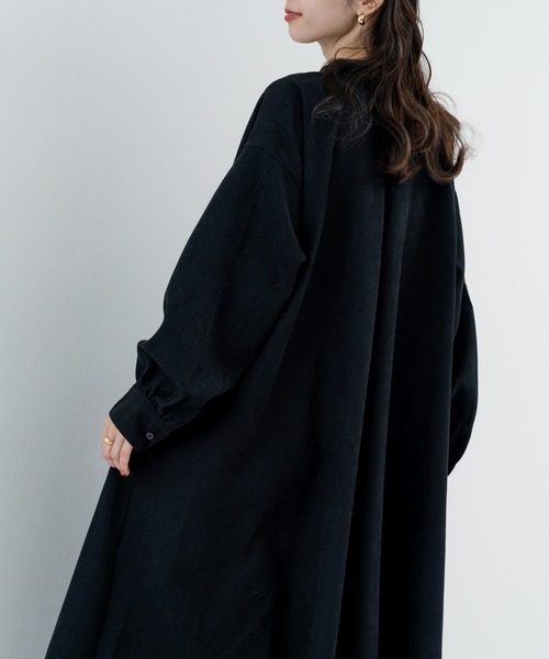 refinedworks(リファインドワークス)の「【refinedworks】上品な タックデザイン が映える きれいめワンピース(ワンピース・レディース・ブラウン/ブラック・FREE)」の19枚目の写真