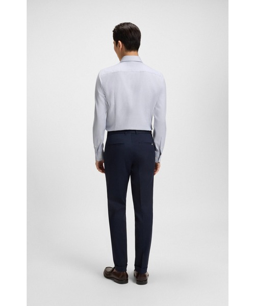 BOSS(ボス)の「スリムフィットパンツ コンフォートストレッチコットン(その他パンツ・メンズ・ホワイト/ダークブルー・48/52/54/50/46/44)」の6枚目の写真