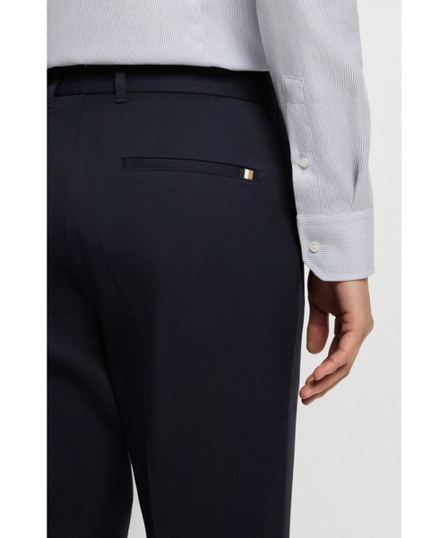 BOSS(ボス)の「スリムフィットパンツ コンフォートストレッチコットン(その他パンツ・メンズ・ホワイト/ダークブルー・48/52/54/50/46/44)」の5枚目の写真