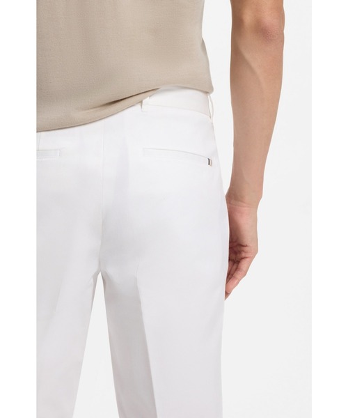 BOSS(ボス)の「スリムフィットパンツ コンフォートストレッチコットン(その他パンツ・メンズ・ホワイト/ダークブルー・48/52/54/50/46/44)」の10枚目の写真