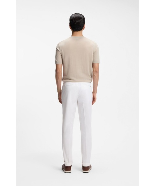BOSS(ボス)の「スリムフィットパンツ コンフォートストレッチコットン(その他パンツ・メンズ・ホワイト/ダークブルー・48/52/54/50/46/44)」の11枚目の写真