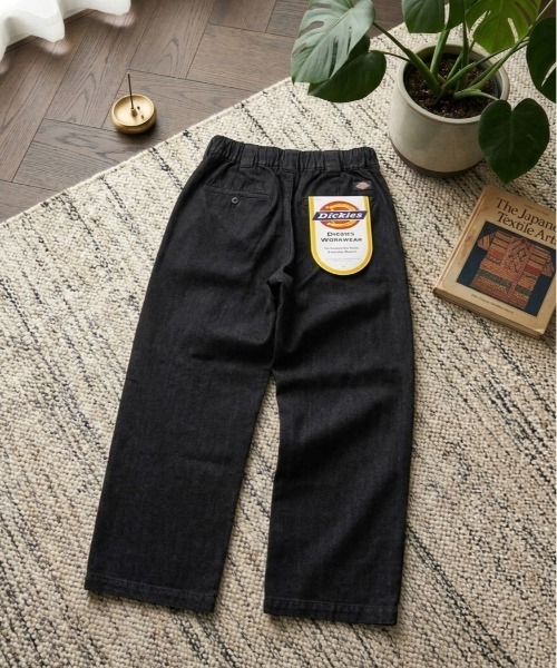 Dickies（ディッキーズ）の「【Dickies/ディッキーズ】ツイル＆デニムワイドストレートパンツ（その他パンツ・メンズ・インディゴブルー/チャコールグレー/ブラック/ブラック系その他/ベージュ/カーキ・LL/L/M）」の3枚目の写真