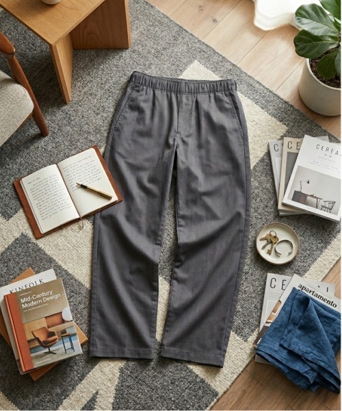 Dickies（ディッキーズ）の「【Dickies/ディッキーズ】ツイル＆デニムワイドストレートパンツ（その他パンツ・メンズ・インディゴブルー/チャコールグレー/ブラック/ブラック系その他/ベージュ/カーキ・LL/L/M）」の4枚目の写真