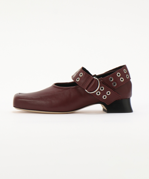ALM.（アルム）の「【ALM./アルム】JEWELER LEATHER PUMPS AL117（ローファー・レディース・ブラック/ボルドー・38/37）」の6枚目の写真