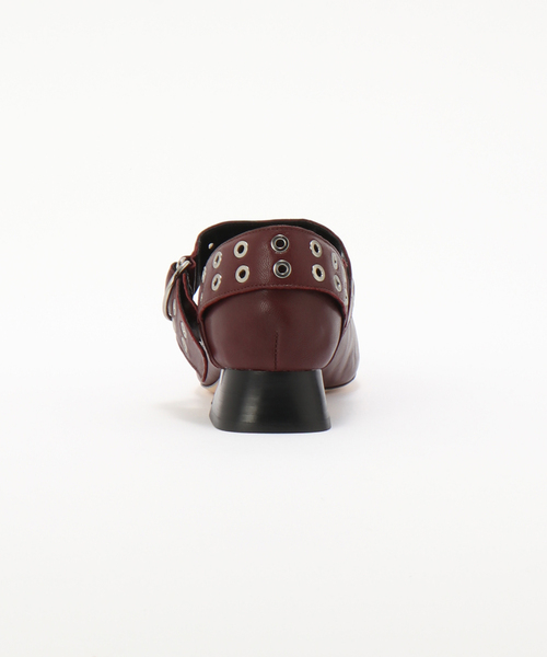 ALM.（アルム）の「【ALM./アルム】JEWELER LEATHER PUMPS AL117（ローファー・レディース・ブラック/ボルドー・38/37）」の7枚目の写真