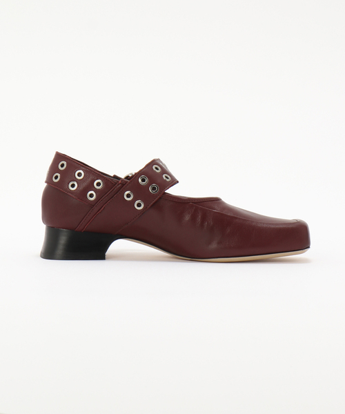 ALM.（アルム）の「【ALM./アルム】JEWELER LEATHER PUMPS AL117（ローファー・レディース・ブラック/ボルドー・38/37）」の8枚目の写真