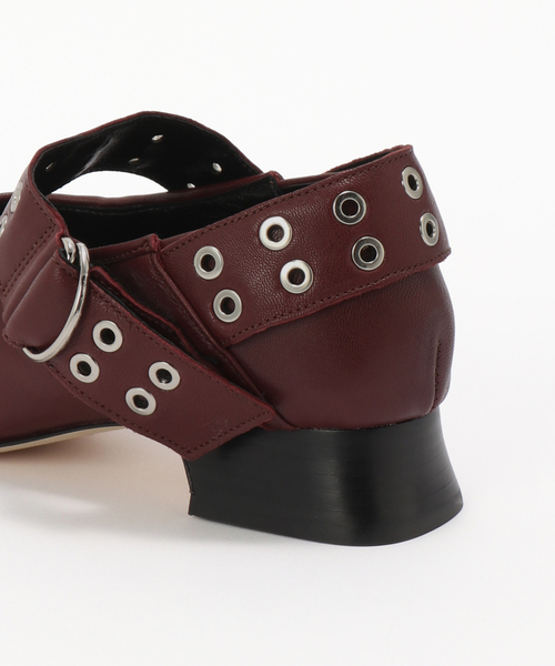 ALM.（アルム）の「【ALM./アルム】JEWELER LEATHER PUMPS AL117（ローファー・レディース・ブラック/ボルドー・38/37）」の9枚目の写真