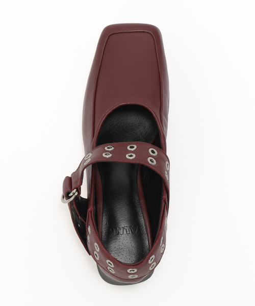 ALM.（アルム）の「【ALM./アルム】JEWELER LEATHER PUMPS AL117（ローファー・レディース・ブラック/ボルドー・38/37）」の10枚目の写真