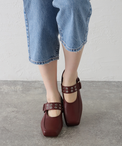 ALM.（アルム）の「【ALM./アルム】JEWELER LEATHER PUMPS AL117（ローファー・レディース・ブラック/ボルドー・38/37）」の16枚目の写真