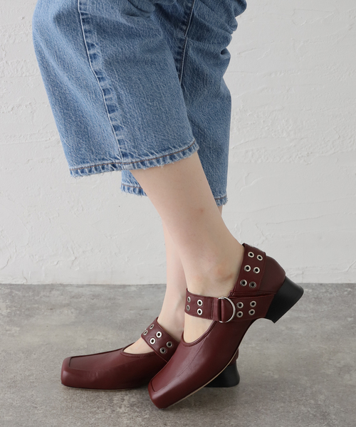 ALM.（アルム）の「【ALM./アルム】JEWELER LEATHER PUMPS AL117（ローファー・レディース・ブラック/ボルドー・38/37）」の17枚目の写真