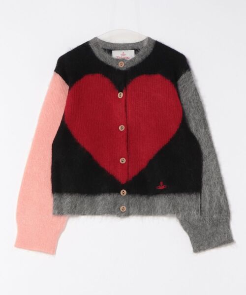 vivienne westwood ハート ニット カーディガン ﾍｱﾘｰﾊｰﾄｲﾝﾀｰｼｬﾆｯﾄｶｰﾃﾞｨｶﾞﾝ（カーディガン/ボレロ）｜Vivienne Westwood