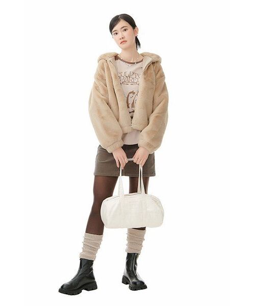 MUSINSA STANDARD WOMAN(ムシンサスタンダードウーマン)の「レディースコーデュロイミニスカート【カーキブラウン】(スカート・レディース・その他・SMALL/MEDIUM/LARGE/X-SMALL)」の14枚目の写真