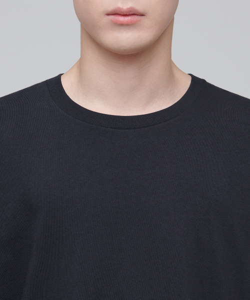 MUSINSA STANDARD（ムシンサスタンダード）の「オーバーサイズクルーネックTシャツ[ダークグレー]（Tシャツ/カットソー・メンズ・その他・SMALL/MEDIUM/LARGE/X-LARGE/XX-LARGE/XXX-LARGE）」の3枚目の写真