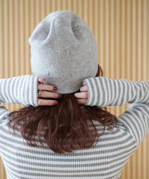 B.C STOCK（ベーセーストック）の「【ZOZO限定】ビーニー（ニットキャップ/ビーニー・レディース・チャコールグレー/ブラウン/ピンク/ブラック/アイボリー・FREE）」の13枚目の写真