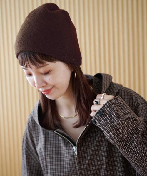 B.C STOCK（ベーセーストック）の「【ZOZO限定】ビーニー（ニットキャップ/ビーニー・レディース・チャコールグレー/ブラウン/ピンク/ブラック/アイボリー・FREE）」の20枚目の写真