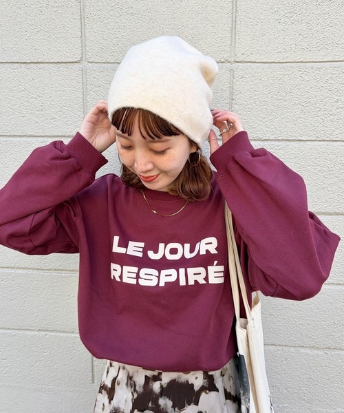 B.C STOCK（ベーセーストック）の「【ZOZO限定】ビーニー（ニットキャップ/ビーニー・レディース・チャコールグレー/ブラウン/ピンク/ブラック/アイボリー・FREE）」の2枚目の写真