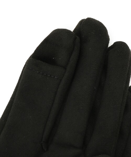 ITS'DEMO（イッツデモ）の「【手洗い可】ツートンファースエードグローブ（手袋・レディース・ブラウン系/ブラック/ナチュラル・00）」の8枚目の写真
