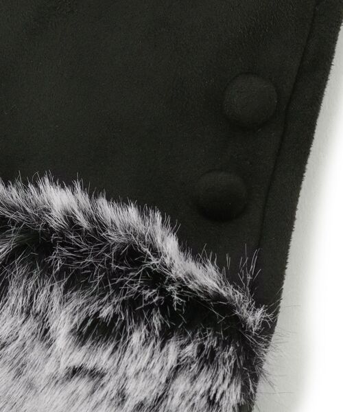 ITS'DEMO（イッツデモ）の「【手洗い可】ツートンファースエードグローブ（手袋・レディース・ブラウン系/ブラック/ナチュラル・00）」の10枚目の写真