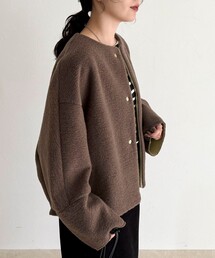 fredy emue | イタリアンエアリーノーカラーブルゾン(ブルゾン)