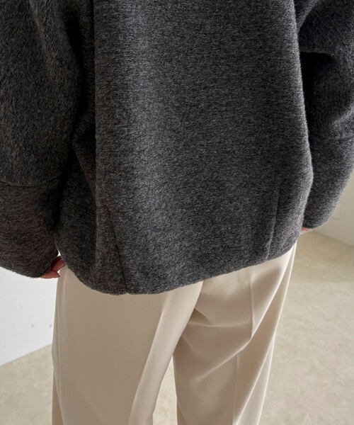 fredy emue（フレディエミュ）の「イタリアンエアリーノーカラーブルゾン（ブルゾン・レディース・ブラウン/チャコールグレー/ライトグレー・38）」の16枚目の写真