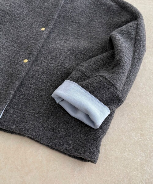 fredy emue（フレディエミュ）の「イタリアンエアリーノーカラーブルゾン（ブルゾン・レディース・ブラウン/チャコールグレー/ライトグレー・38）」の21枚目の写真