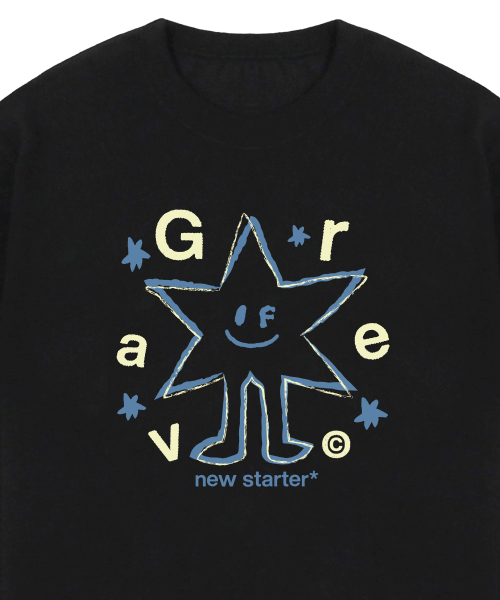 GRAVER（グレーバー）の「[ユニセックス]NEW-STARTER 半袖Tシャツ_ブラック（Tシャツ/カットソー・レディース・ブラック・SMALL/MEDIUM/LARGE）」の3枚目の写真