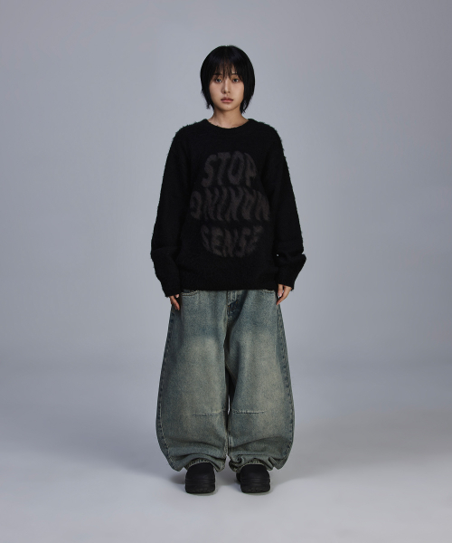 SCALLYWAG（スカリーワグ）の「バルーンフィットカーブドマルチダートデニム[ティンビンテージブルー]（デニムパンツ・レディース・その他・X-LARGE/SMALL/MEDIUM/LARGE）」の12枚目の写真