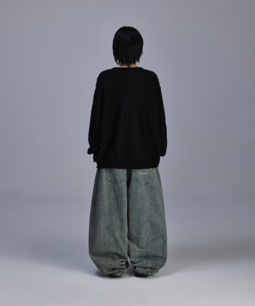 SCALLYWAG（スカリーワグ）の「バルーンフィットカーブドマルチダートデニム[ティンビンテージブルー]（デニムパンツ・レディース・その他・X-LARGE/SMALL/MEDIUM/LARGE）」の16枚目の写真