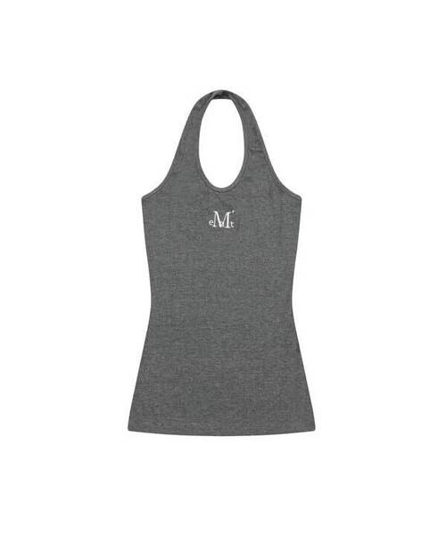 MUCENT(ムセント)の「ニューディホルターネックロングスリーブレストップス(5カラー)(Tシャツ/カットソー・レディース・ホワイト/ブラック/グレー/チャコール/ベージュ・FREE)」の4枚目の写真