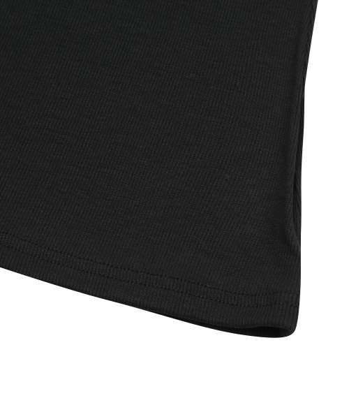 MUCENT(ムセント)の「ニューディホルターネックロングスリーブレストップス(5カラー)(Tシャツ/カットソー・レディース・ホワイト/ブラック/グレー/チャコール/ベージュ・FREE)」の8枚目の写真